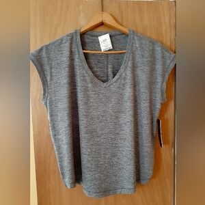 H&M Gray Boxy Muscle Tee Size L